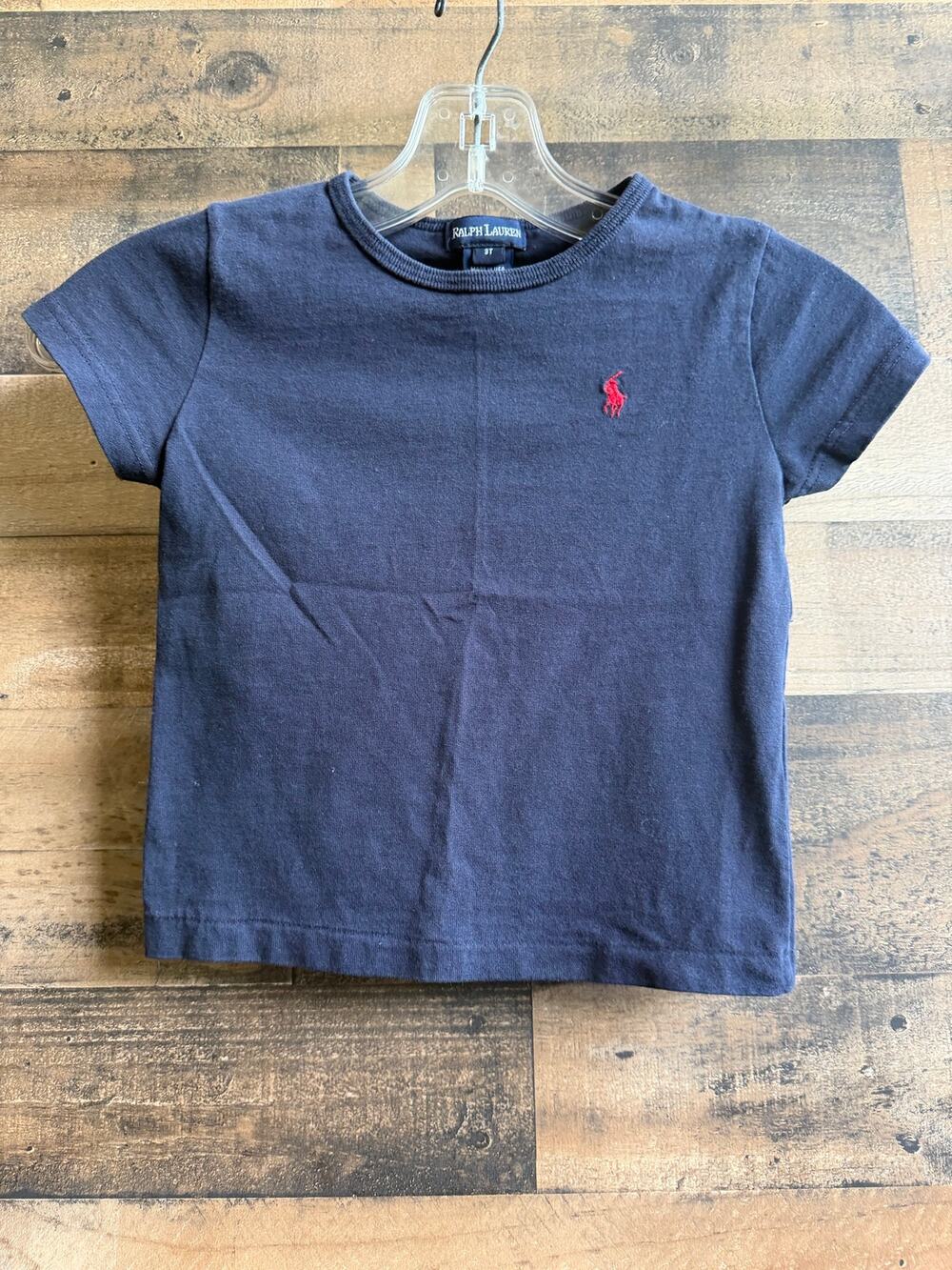 Vintage Polo Ralph Lauren Navy Blue Short Sleeve T-Shirt - Toddler - Size 3T